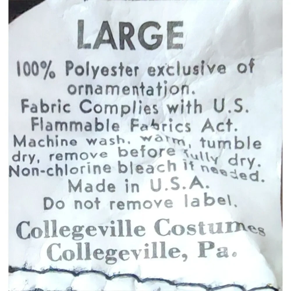 1984‎ Collegeville Personality Pullovers Skull Mask Cloth + Lg Original Shroud
